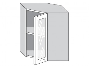 1.60.3у Шкаф настенный (h=720) угловой на 600мм со стекл. дверцей в Когалыме - kogalym.magazinmebel.ru | фото