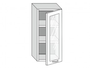 19.40.3 Шкаф настенный (h=913) на 400мм с 1-ой стекл. дверцей в Когалыме - kogalym.magazinmebel.ru | фото