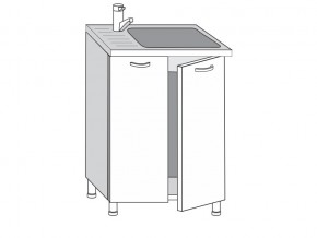 2.60.2м Шкаф-стол на 600мм под врезную мойку с 2-мя дверцами в Когалыме - kogalym.magazinmebel.ru | фото