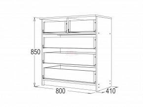 Комод 8 фант ясень анкор в Когалыме - kogalym.magazinmebel.ru | фото - изображение 2