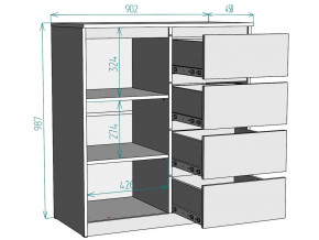 Комод Мальта K115 в Когалыме - kogalym.magazinmebel.ru | фото - изображение 3