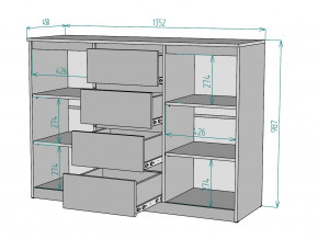 Комод Мальта K118 в Когалыме - kogalym.magazinmebel.ru | фото - изображение 3