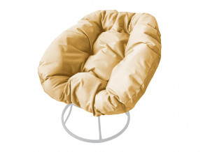 Кресло Пончик без ротанга бежевая подушка в Когалыме - kogalym.magazinmebel.ru | фото