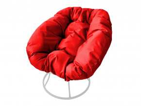 Кресло Пончик без ротанга красная подушка в Когалыме - kogalym.magazinmebel.ru | фото