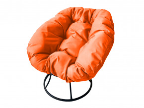 Кресло Пончик без ротанга оранжевая подушка в Когалыме - kogalym.magazinmebel.ru | фото