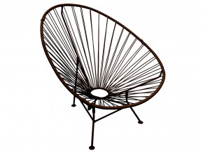 Кресло Ракушка с ротангом коричневый в Когалыме - kogalym.magazinmebel.ru | фото