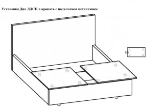 Кровать Токио норма 140 с механизмом подъема и дном ЛДСП в Когалыме - kogalym.magazinmebel.ru | фото - изображение 5