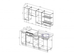 Кухонный гарнитур Антрацит 1800 в Когалыме - kogalym.magazinmebel.ru | фото - изображение 3