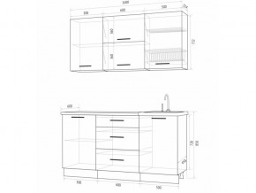 Кухонный гарнитур Флоренс Грин 1600 в Когалыме - kogalym.magazinmebel.ru | фото - изображение 4