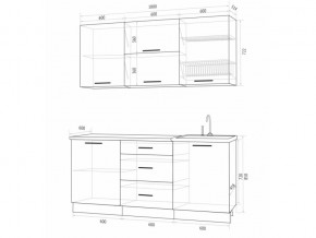 Кухонный гарнитур Флоренс Грин 1800 в Когалыме - kogalym.magazinmebel.ru | фото - изображение 3