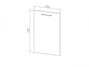 П 45 Комплект для посудомоечной машины 450 мм (цоколь + фасад) ЛДСП в Когалыме - kogalym.magazinmebel.ru | фото