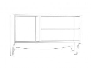 Полка 10.119 Флоренция в Когалыме - kogalym.magazinmebel.ru | фото - изображение 2