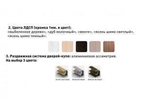 Шкаф-купе Акцент-Сим Д 1400-600 шимо светлый в Когалыме - kogalym.magazinmebel.ru | фото - изображение 3