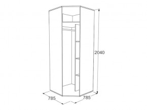Шкаф угловой Омега 18 в Когалыме - kogalym.magazinmebel.ru | фото - изображение 2