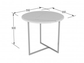 Стол журнальный Альбано белый мрамор в Когалыме - kogalym.magazinmebel.ru | фото - изображение 2